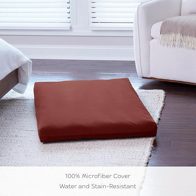 Happy Hounds Cooper Deluxe Reversible Crate Pad - Large - Burgundy
