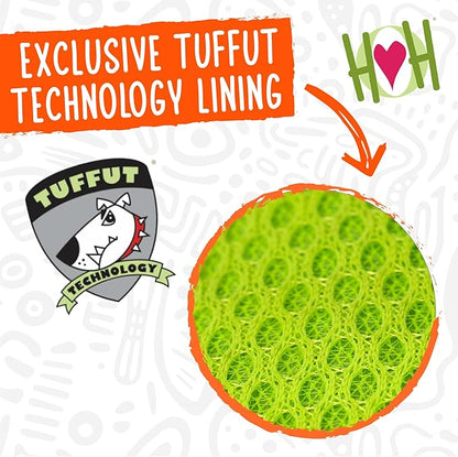 HuggleHounds Huggle-Fusion Dog Toy - Dog Toys Rubber, Fuzzy Dog Toy, Puppy Essentials, Plush & Heavy Duty Latex for Small, Medium & Large Dogs, All Breeds - Bugsy Bunny