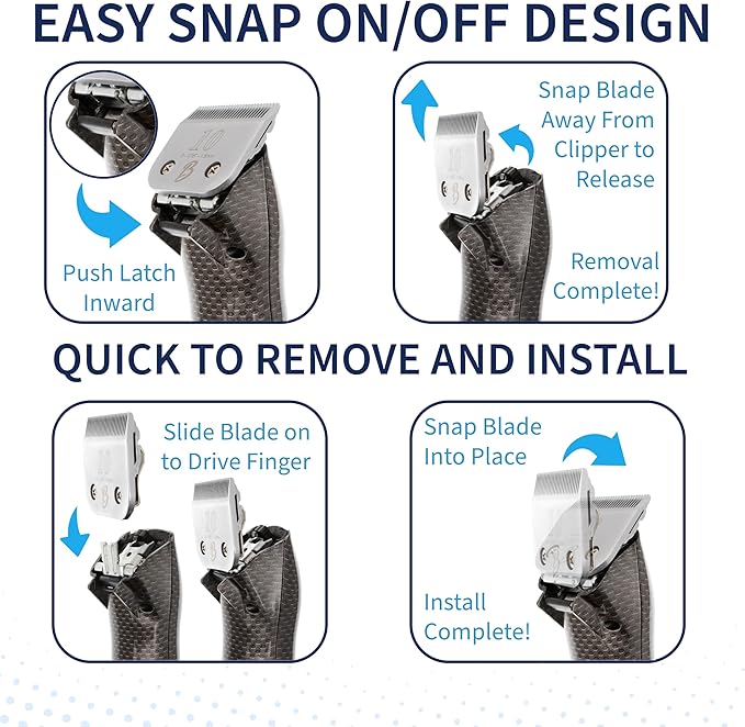 Bucchelli Detachable A Series 30 Blades Cat Clippers Cuts Length 1/50" - 0.5mm Japanese High Carbon Steel Cat Clipper Supplies | Cat Grooming Blade (Compatible A5 Series Clippers for Cats(30C)