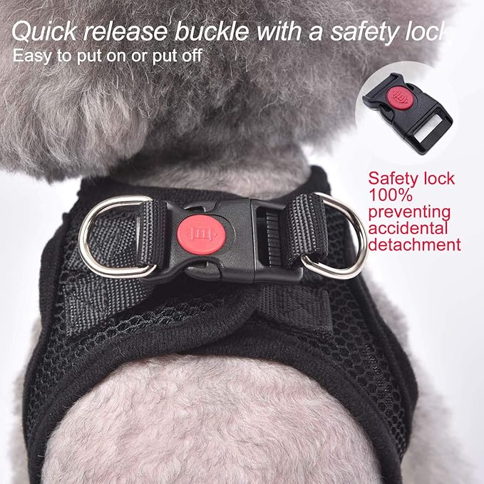 matilor Dog Harness Step-in Breathable Puppy Cat Dog Vest Harnesses for Small Medium Dogs