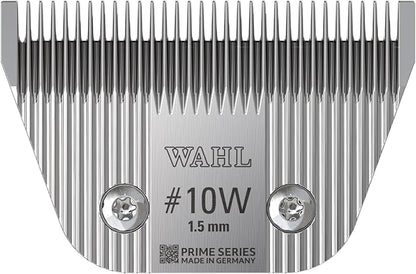 Wahl Pro Animal Wide Prime Series Blades - Professional Fine Tooth Pet Clipper for Horse, Cat & Dog Grooming - Made from High-Carbon Steel - #10W, 1.5mm