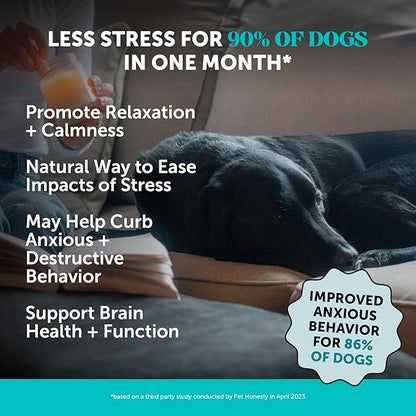 Natural Hemp Calming Chews for Dogs, Maximum Strength Stress Support for Anxiousness with Melatonin & Valerian Root, Non-Sedating Dog Relaxing Chews for Separation, Thunder & Vet Visits – Duck (90 Ct)