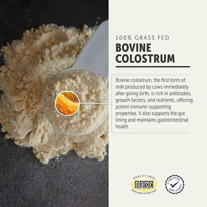Four Leaf Rover Bovine Colostrum for Dogs - from 100% Grass-Fed New Zealand Cows - for Skin, Gut & Immune Health - 60 Day Large Dog Supply