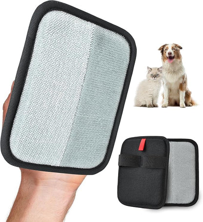 Pet Hair Removal Glove for Cats & Dogs, Electrostatic Fur & Lint Remover for Clothes, Couches, Carpets & Car Seats, Reusable Fur Removal Tool, Upgraded Non‑Slip Pet Hair Remover, 1-Pack