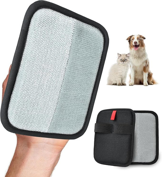 Pet Hair Removal Glove for Cats & Dogs, Electrostatic Fur & Lint Remover for Clothes, Couches, Carpets & Car Seats, Reusable Fur Removal Tool, Upgraded Non‑Slip Pet Hair Remover, 1-Pack