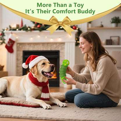 Indestructible Dog Toys for Aggressive Chewers, Tough Chew Proof Toy for Large Dogs, Squeaky Rubber Chew Toy with Beef Flavor for Boredom & Anxiety Relief (Green)