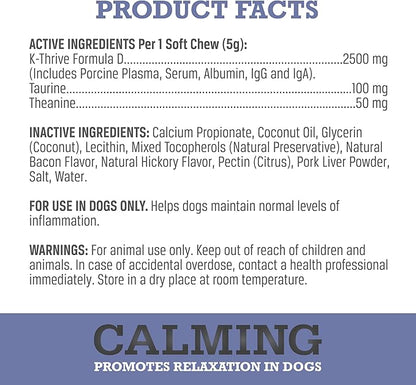 WINPRO Calming Chews for Dogs – Plasma-Powered Soft Chews to Promote Relaxation and Calming Effect – Made with Natural Ingredients, Grain-Free - Suitable for All Breeds & Sizes – 60 Count