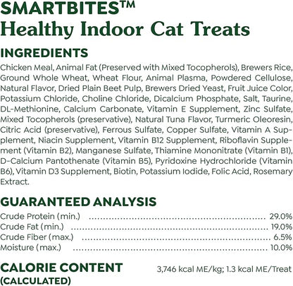 Greenies Feline Smartbites Healthy Indoor Natural Treats for Cats, Tuna Flavor, 4.6 oz. Pouch