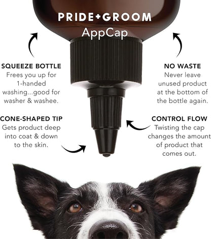 Pride and Groom The Sensitive One | Dog Grooming Shampoo for Puppies and Dogs with Itchy, Dry Skin| Tearless All Natural Body Wash with Essential Oils to Soothe Skin and Reduce Dandruff – 128oz