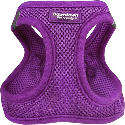 Downtown Pet Supply Step in Dog Harness No Pull, X-Large, Purple - Adjustable Harness with Padded Mesh Fabric and Reflective Trim - Buckle Strap Harness for Dogs