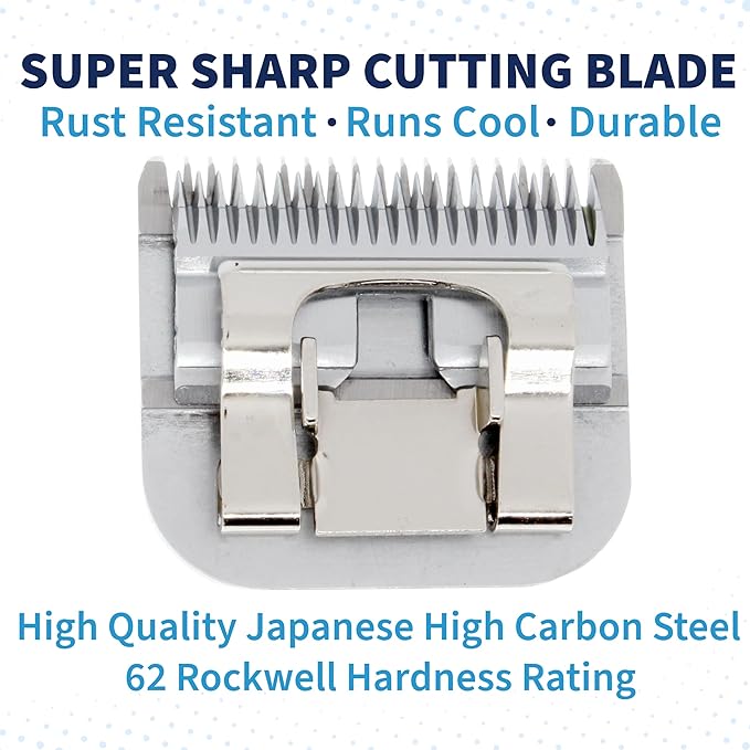 Bucchelli Detachable A Series 30 Blades Cat Clippers Cuts Length 1/50" - 0.5mm Japanese High Carbon Steel Cat Clipper Supplies | Cat Grooming Blade (Compatible A5 Series Clippers for Cats(30C)