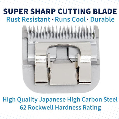 Bucchelli Detachable A Series 30 Blades Cat Clippers Cuts Length 1/50" - 0.5mm Japanese High Carbon Steel Cat Clipper Supplies | Cat Grooming Blade (Compatible A5 Series Clippers for Cats(30C)