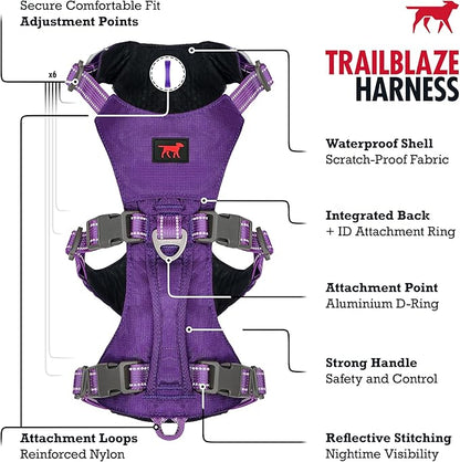 Tuff Pupper Escape Proof Dog Harness for Small Dogs | No Pull Lightweight Adjustable Harness | No Escape Multifunctional Outdoor Pet Gear | Strong Durable Breathable | Secure Comfortable Fit