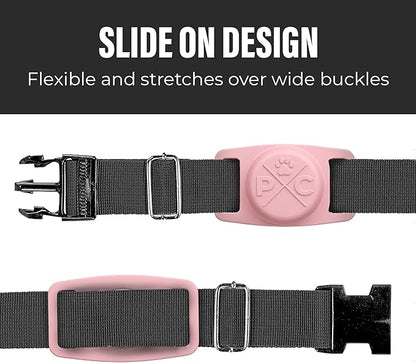 Pup Culture AirTag Collar (2 Pack) | Durable Dog AirTag Holder - Track Your Pet Using Apple AirTag Technology