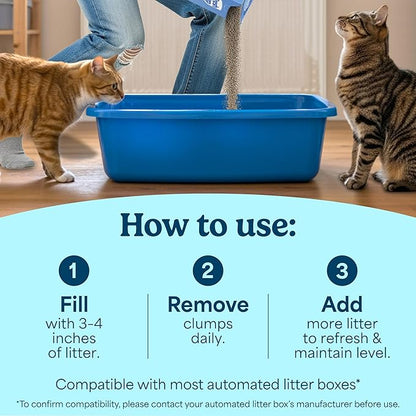 Fresh Step Heavy Duty Odor Block Advanced Multi Cat Clumping Litter with Febreze, 17.5 lb (Package May Vary)