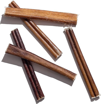Jack&Pup 6 Inch Bully Sticks for Dogs (20 Pack) Extra Thick Dog Chews Long Lasting, Single Ingredient, 100% Beef Bully Sticks for Large Dogs and Medium Dogs