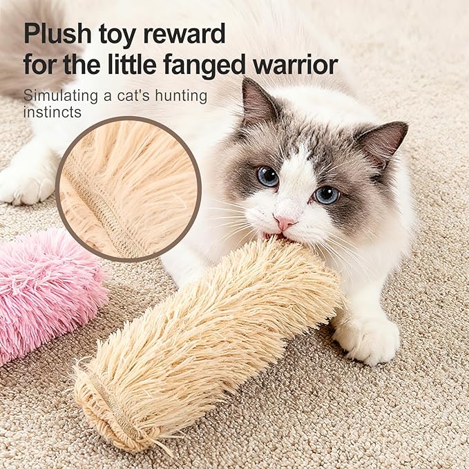 MehelloFeather Cat Toys Pillows 6Pcs Catnip Kicker Toys for Cats Promotes Kitty Exercise