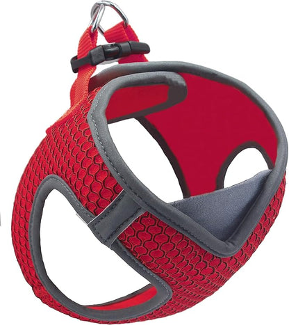 DOCO Dog Harness for Small Sized Dog - Athletica Adjustable, No Pull, No Choke, Puppy Vest Lightweight Air Mesh, Reflective, Puppy Essentials - Red, X-Small (Chest 13.5"-14.", Weight 4-6 lbs)