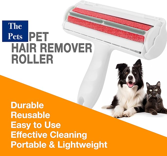 Pet Hair Removal Tool for Couches - Remove Dog & Cat Hair from Furniture - Reusable Fur Trapping Brush That Effectively Extracts Animal Hair from Upholstery