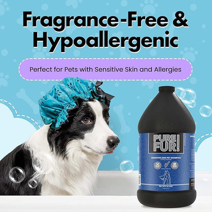 Pure Fur! by Girl With The Dogs - Made in USA - Sensitive Skin Pet Shampoo, 1 Gallon