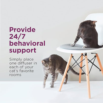 Comfort Zone Cat Multi-Cat Diffuser: Trial Kit (1 Diffuser & 1 Refill) (Pack of 2)