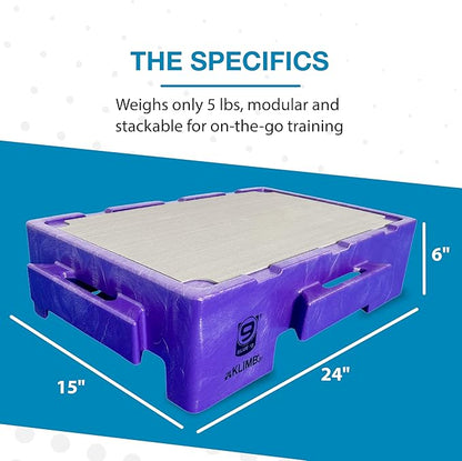 Blue-9 KLIMB Jr. Professionally Designed Dog Training Platform and DIY Guide for Behavior Basics, Made in The USA, Purple