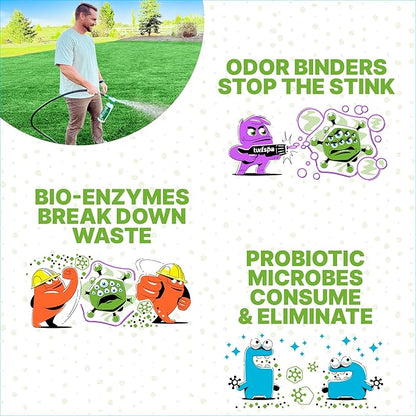 TurfSpa Urine & Odor Turf Detox: 32 oz Professional Enzyme Cleaner & Odor Eliminator for Artificial Grass, Turf, Concrete, Patio & Kennels, Pet Urine Enzymatic Cleaner for Dogs & Cats
