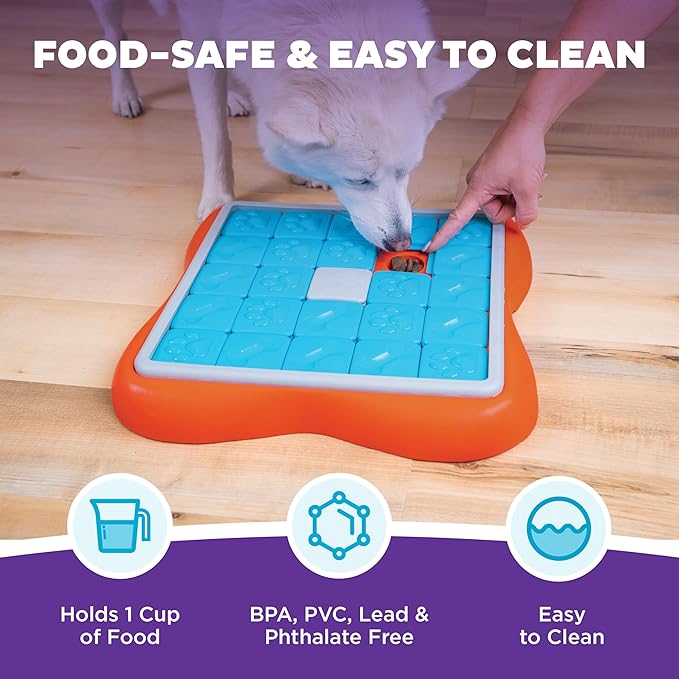 Outward Hound by Nina Ottosson Challenge Slider – Interactive Dog Treat Puzzle Enrichment Toy, Level 3 Advanced