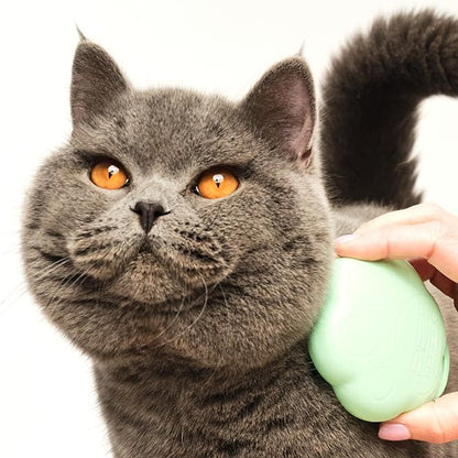 Pet Teezer by Tangle Teezer Cat Brush, De-Shedding Cat Hair Brush for a Gentle, Soothing Groom & Short to Medium Length Fur, Green