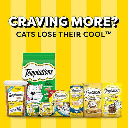 Temptations MixUps Catnip Fever Flavor Crunchy and Soft Cat Treats, 16 oz. Tub