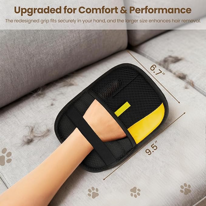 3Pcs Pet Hair Removal Glove for Cats & Dogs, Reusable Electrostatic Pet Hair Gloves,Pet Hair Remover, Newly Upgraded Pet Hair Removal Tool for Car Seat,Clothing,Carpet,Couch