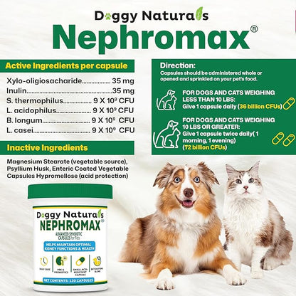 NEPHROMAX™ Kidney Support Supplement Synbiotic (720 Caps)