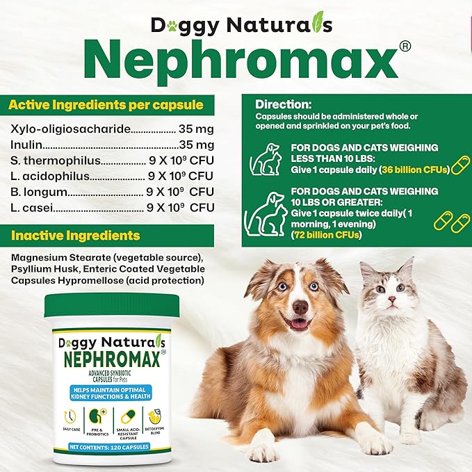 NEPHROMAX™ Kidney Support Supplement Synbiotic (360 Caps)