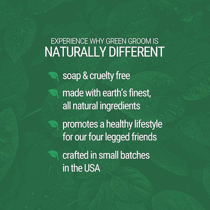 Green Groom White Dog Shampoo, 1 Gallon - All Natural Ingredients, Chamomile Extract, Infused with Coconut Oil and Protein, Soap and Cruelty Free, Restores Coat's Natural Shade