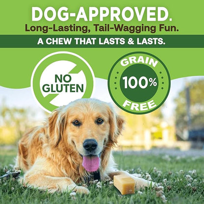 EcoKind Premium Gold Yak Cheese Himalayan Dog Chews, Healthy Dog Treats for Medium Dogs, All Natural, High Protein Dog Chew, Water Buffalo, Medium - 3 Chews