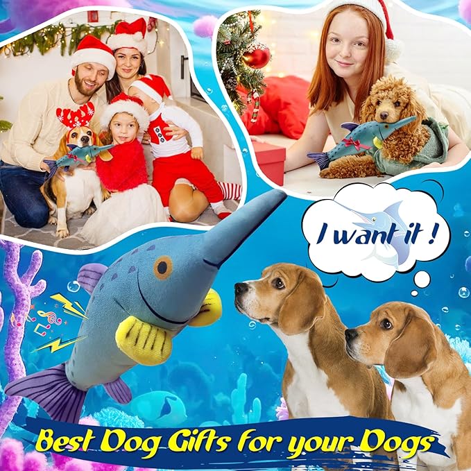 Fuufome Large Squeaky Dog Toys :Plush Soft Dog Chew Toys - Tug of War for Large,Small, Medium,Puppy Breeds-Puppy Toys to Keep Them Busy