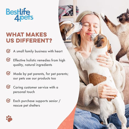Mange Support for Cats, Natural Cat Itchy Skin, Paws and Ears Relief - Soothes Welts, Scabs, Red and Flaky Skin Reducing Excessive Grooming and Patchy Fur for a Healthy Coat (400 Tiny Tasteless Pills)