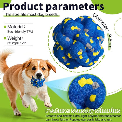 Moonorange Upgrade Dog Balls Interactive Toys for Aggressive Chewers, Indestructible Tennis Durable Bouncy for Fetch Game, Lightweight Floating, 4pcs