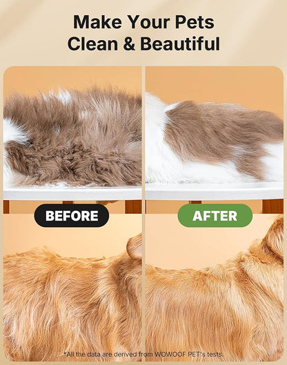 WOWOOF PET 5-in-1 Cat Hair Brush & Gromming Rakes, Cat Steam Comb for Long or Short Haired Indoor Cats, Dog Hair Spritz Comb for Deshedding and Untangling, Pet Brush for Dog Kitten Rabbit Massage
