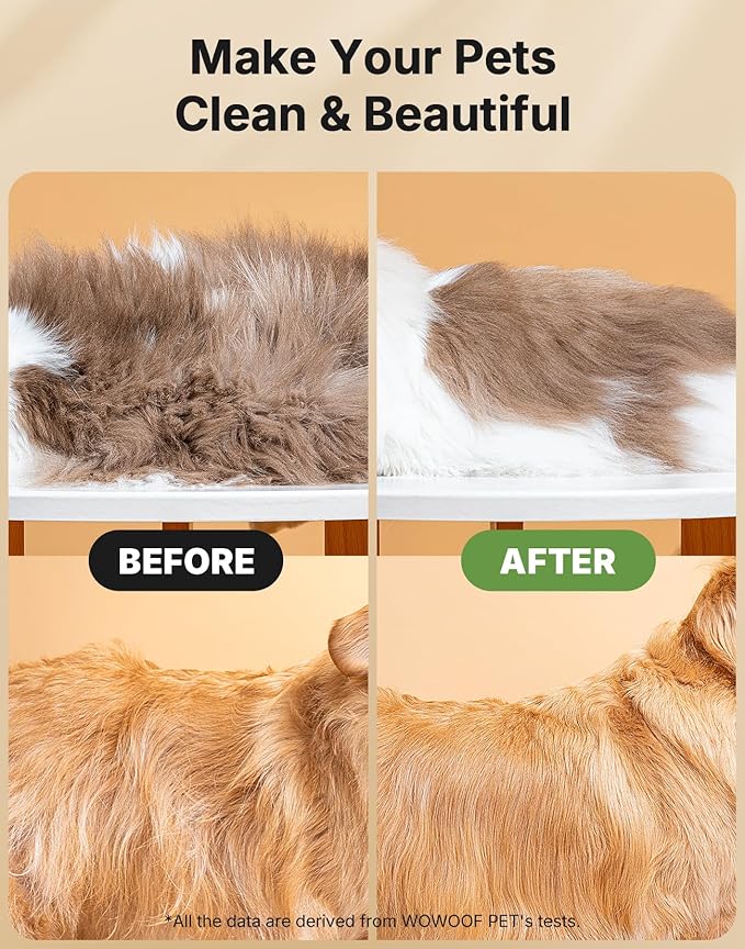 WOWOOF PET 5-in-1 Cat Hair Brush, Dog Grooming Steam Comb for Long Short Haired Indoor Cats Spritz Comb for Deshedding, Detangling, Pet Brush for Kitten Rabbit Massage, with 3 Essence Liquid