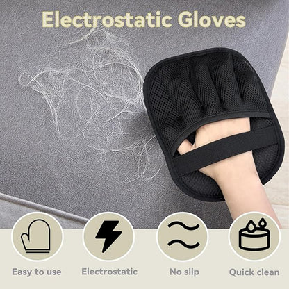 Valentines Day Gifts Pet Hair Removal Glove,Pet Hair Remover for Cat & Dog,New Upgraded Electrostatic Gloves Pet Hair,Reusable Electro Static Pet Hair Remover Electrostatic Gloves