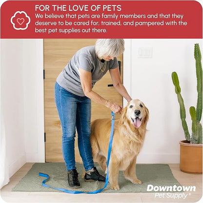 My Doggy Place Dog Mud Mat, 60" x 36" Light Gray – Thick Microfiber Entry Rug for Snow, Mud & Salt – Absorbent, Quick-Dry, Washer-Safe & Non-Slip, X-Large