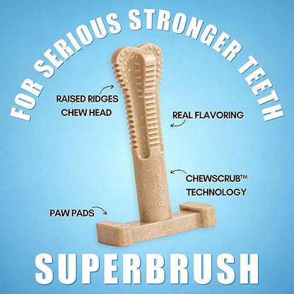 Bullibone Nylon Dog Chew Toy Spin-a-Bone - Interactive Dog Toy, Triggers Natural Instincts, and Improves Oral Health