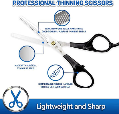 Pet Magasin Pet Thinning Shears - Professional Thinning Scissors with Toothed Blade
