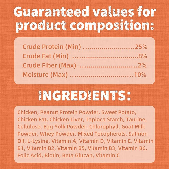 Just Try 16 OZ Daily Vitamins Cat Treats Multivitamin Boost Flavor Healthy Cat Snacks Training Biscuits Health & Energy for Cats