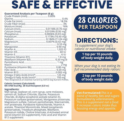 Under the Weather Pet Electrolytes Ready Cal Plus Gel for Dogs | Vet-Formulated High-Calorie Supplement for Dog & Puppy | Provides Essential Calories & Promotes Weight Gain | 3.5 Oz Tube Pack