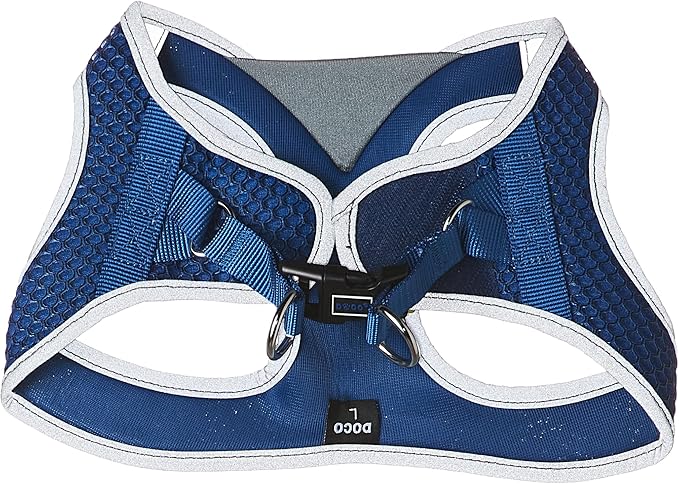 DOCO Dog Harness for Small Sized Dog - Athletica Adjustable, No Pull, No Choke, Puppy Vest Lightweight Air Mesh, Reflective, Puppy Essentials – Turquoise, Small (Chest 14.5"-15.5", Weight 6–10 lbs)