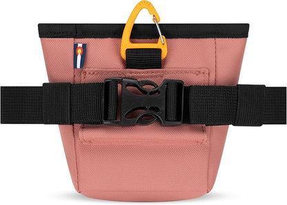 OllyDog Goodie Treat Bag, Dog Treat Pouch, Waist Belt Clip for Hands-Free Training, Magnetic Closure, Dog Training and Behavior Aids, Three Ways to Wear (Desert)