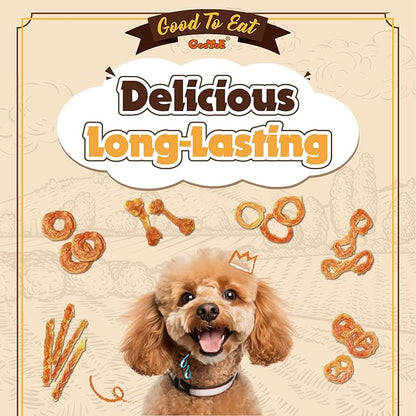 Gootoe Turkey Tendons for Dogs –All-Natural, Hypoallergenic Dog Treats, Rawhide Alternative, Long Lasting Puppy Chews, Healthy Dog Treats for Small Breeds, Lollipop (S), 5 Count Pack