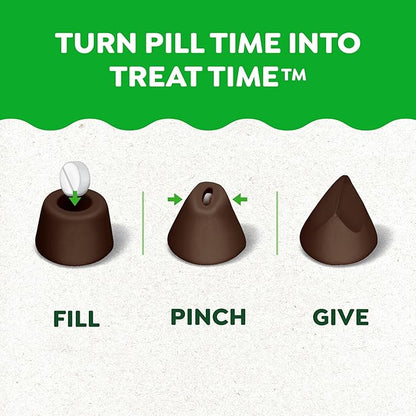 Greenies Pill Pockets for Dogs, Small Size Soft Dog Treats, Hickory Smoke Flavor, 3.2 oz. Pouch